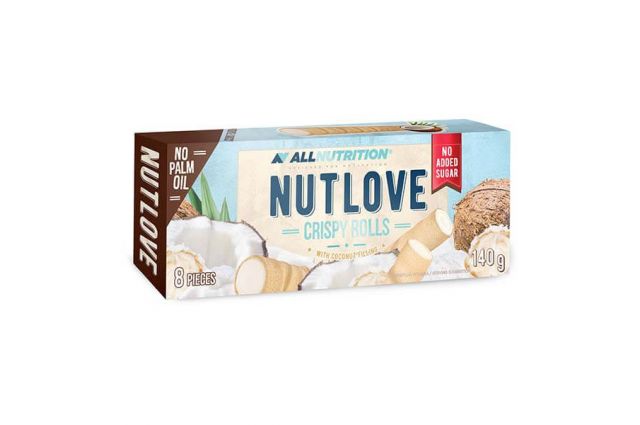 NutLove Crispy Rolls 140g Coconut