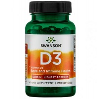 Swanson Vitaminas D3 (cholecalciferolis) 125µg 5000TV