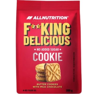 Allnutrition FITKING Delicious Butter Cookies with milk chocolate