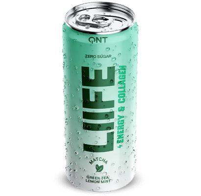 Liife Energy & Collagen 250ml Green Tea, Lemon Mint