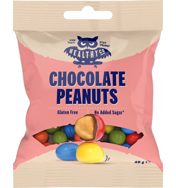 HealthyCo Chocolate Peanuts 40g 