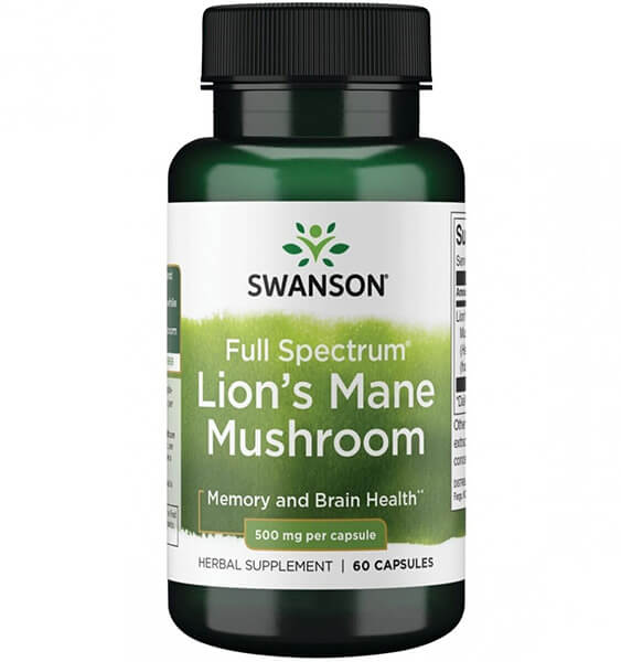 Full Spectrum Lion`s Mane Mushroom 500mg 60cap